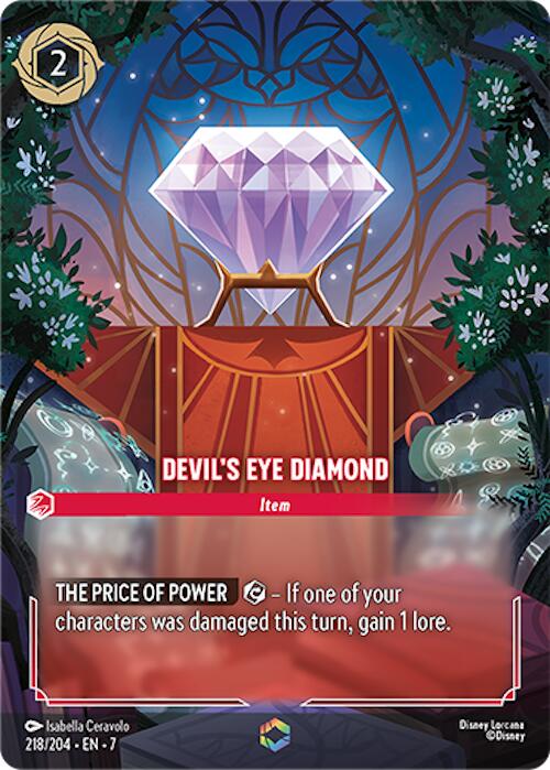 Disney Lorcana: Devil's Eye Diamond (Enchanted) card image