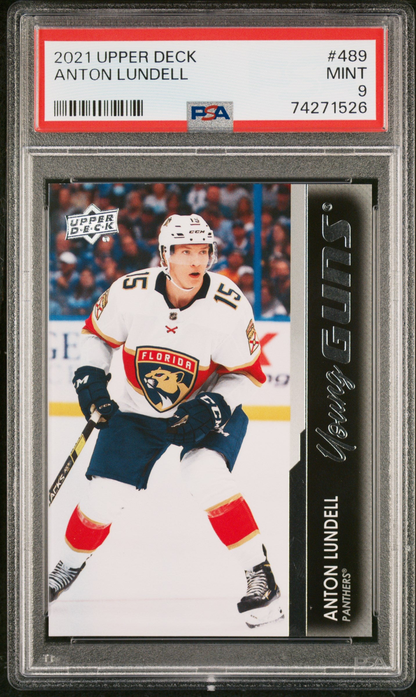 2021-22 Upper Deck Series 2 - #489 - Anton Lundell Young Guns PSA 9