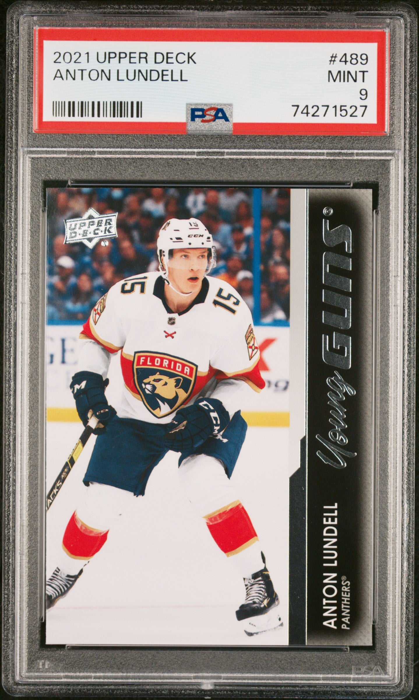 2021-22 Upper Deck Series 2 - #489 - Anton Lundell Young Guns PSA 9