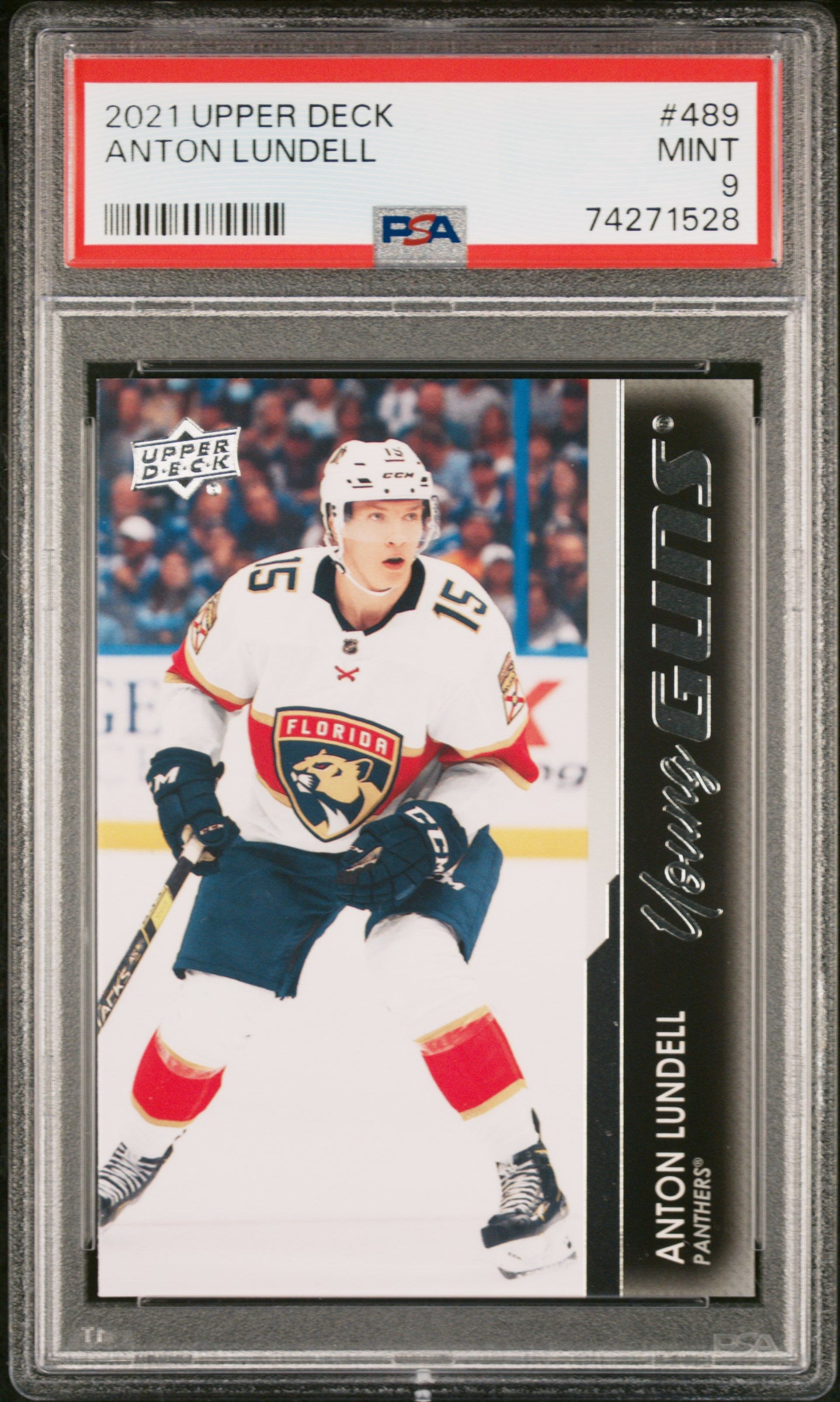 2021-22 Upper Deck Series 2 - #489 - Anton Lundell Young Guns PSA 9