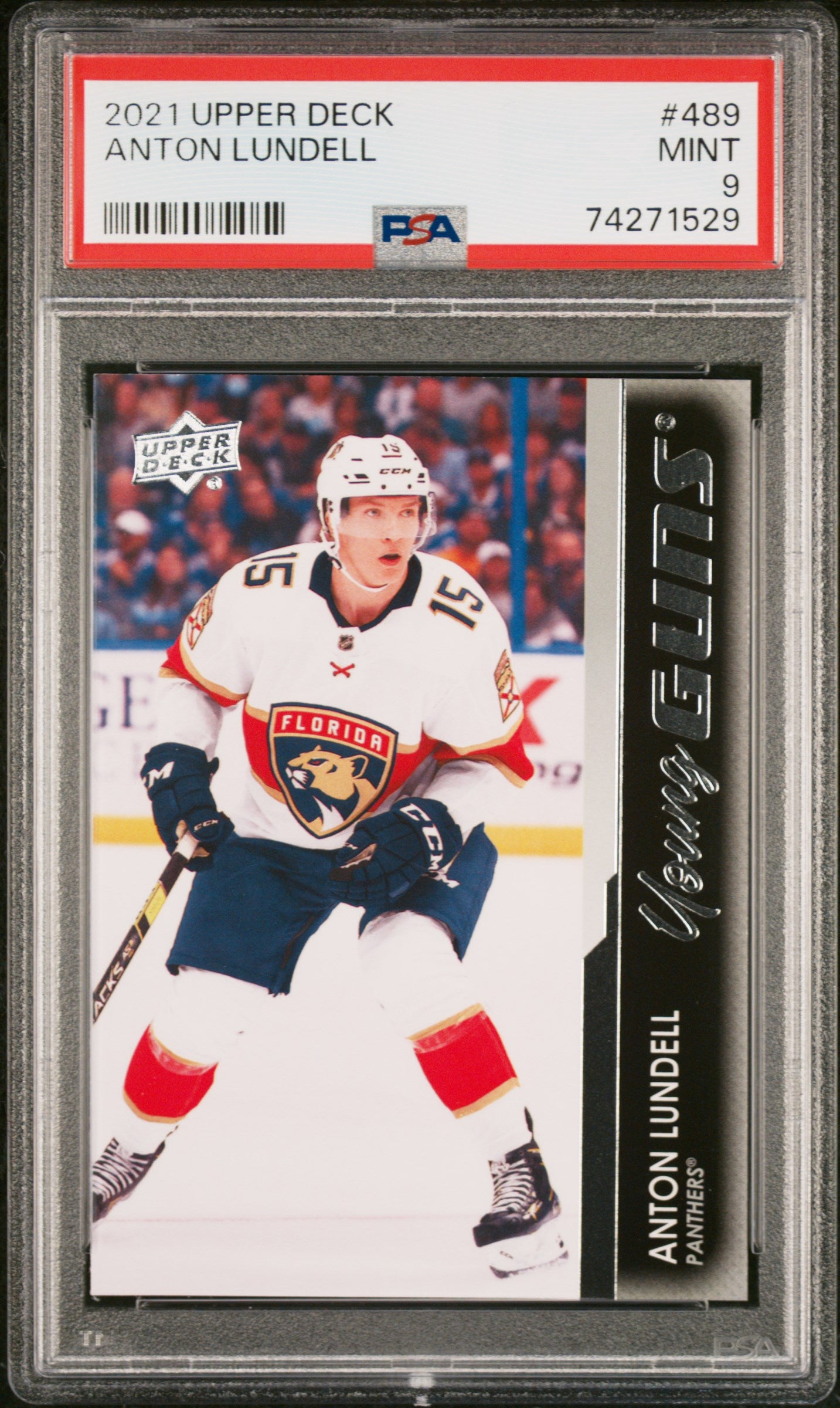 2021-22 Upper Deck Series 2 - #489 - Anton Lundell Young Guns PSA 9