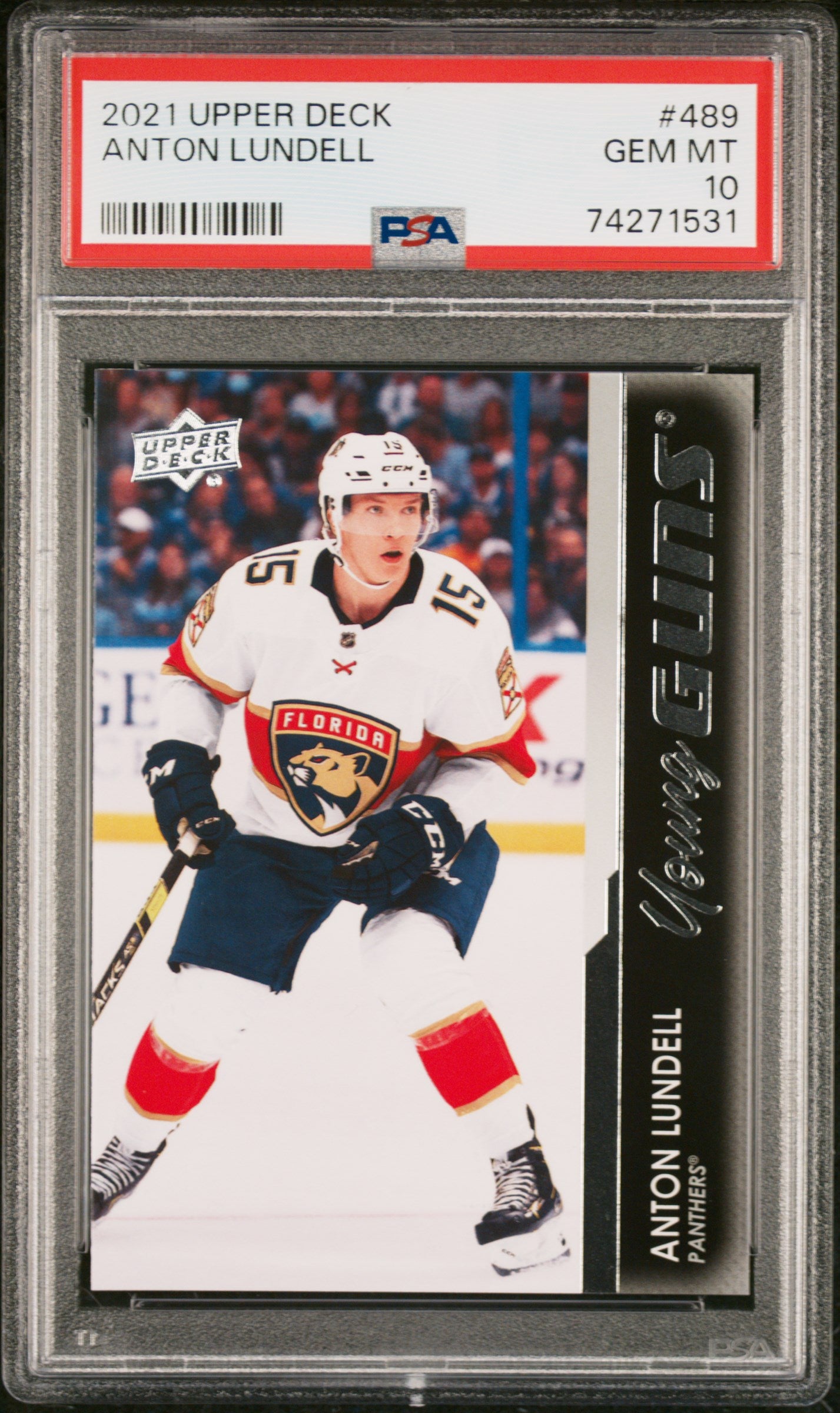 2021-22 Upper Deck Series 2 - #489 - Anton Lundell Young Guns PSA 10