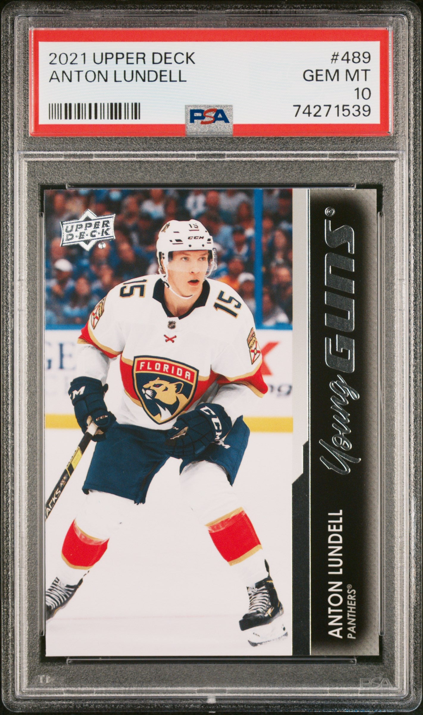 2021-22 Upper Deck Series 2 - #489 - Anton Lundell Young Guns PSA 10