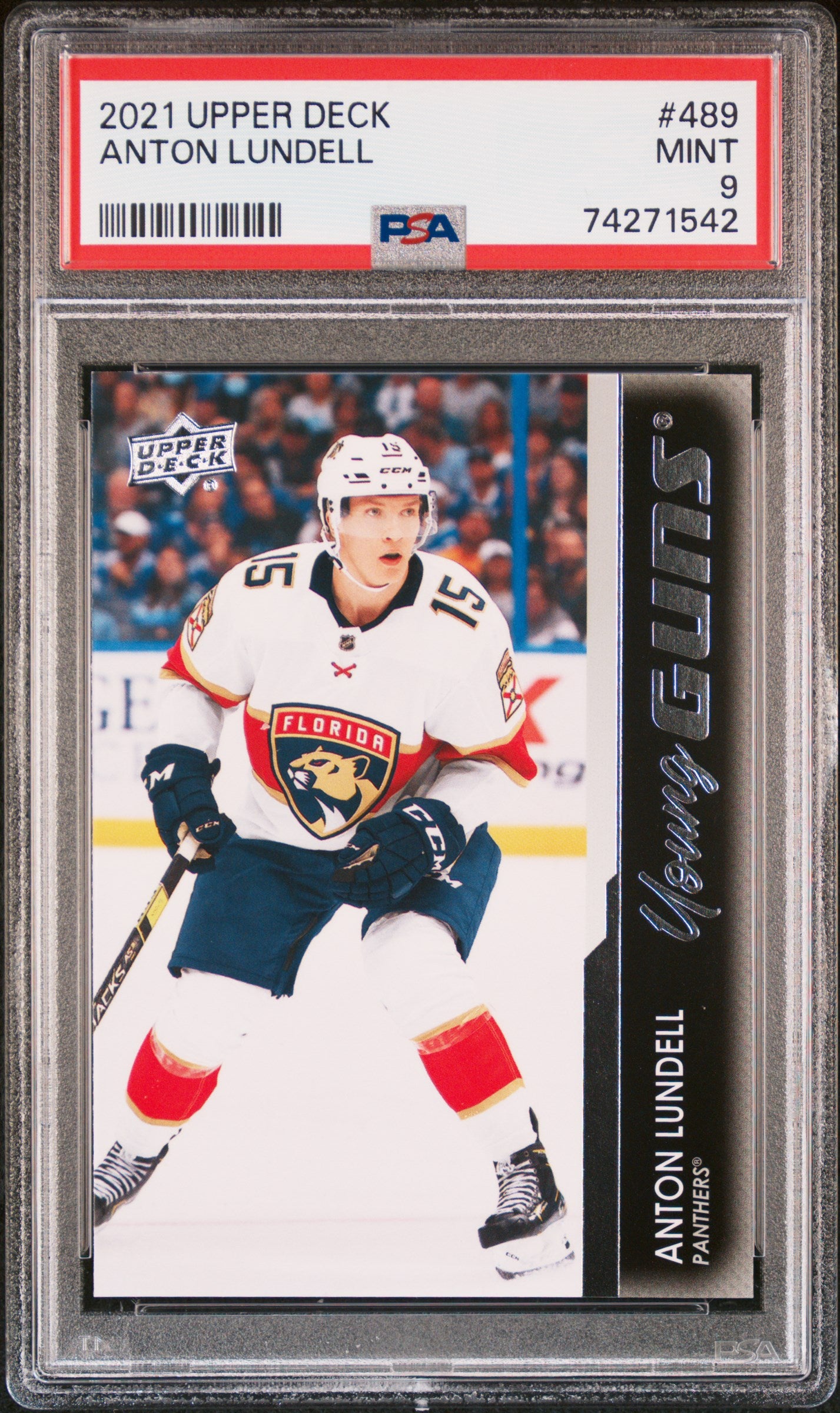 2021-22 Upper Deck Series 2 - #489 - Anton Lundell Young Guns PSA 9