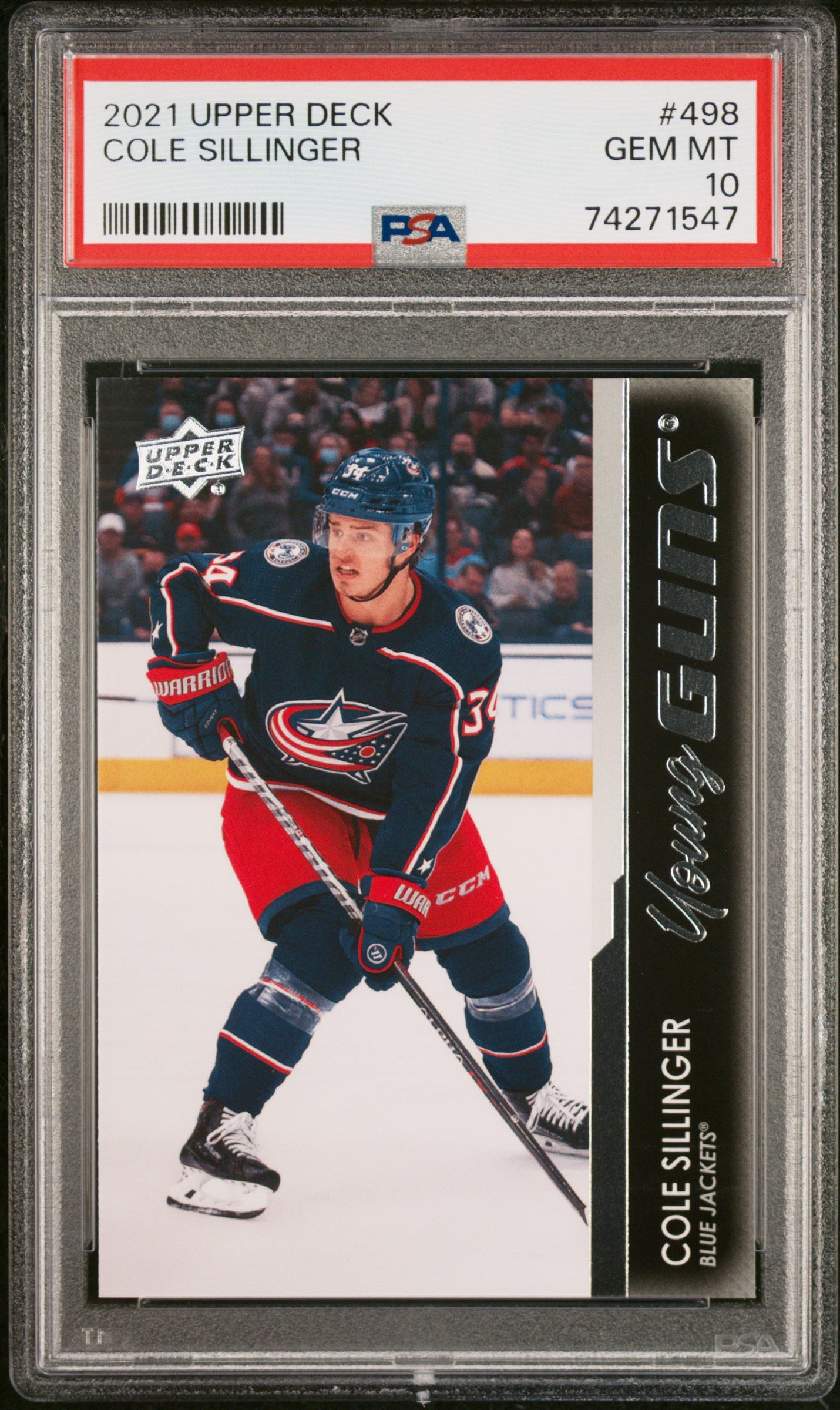 2021-22 Upper Deck Series 2 - #498 - Cole Sillinger Young Guns PSA 10