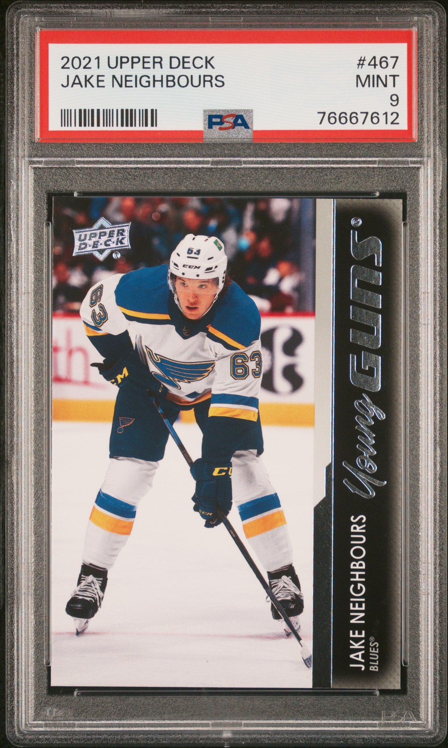 2021-22 Upper Deck Series 2 - #467 - Jake Neighbours Young Guns PSA 9