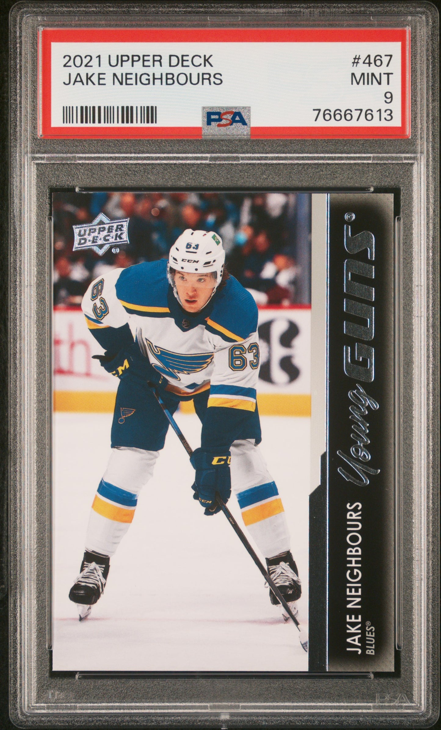 2021-22 Upper Deck Series 2 - #467 - Jake Neighbours Young Guns PSA 9