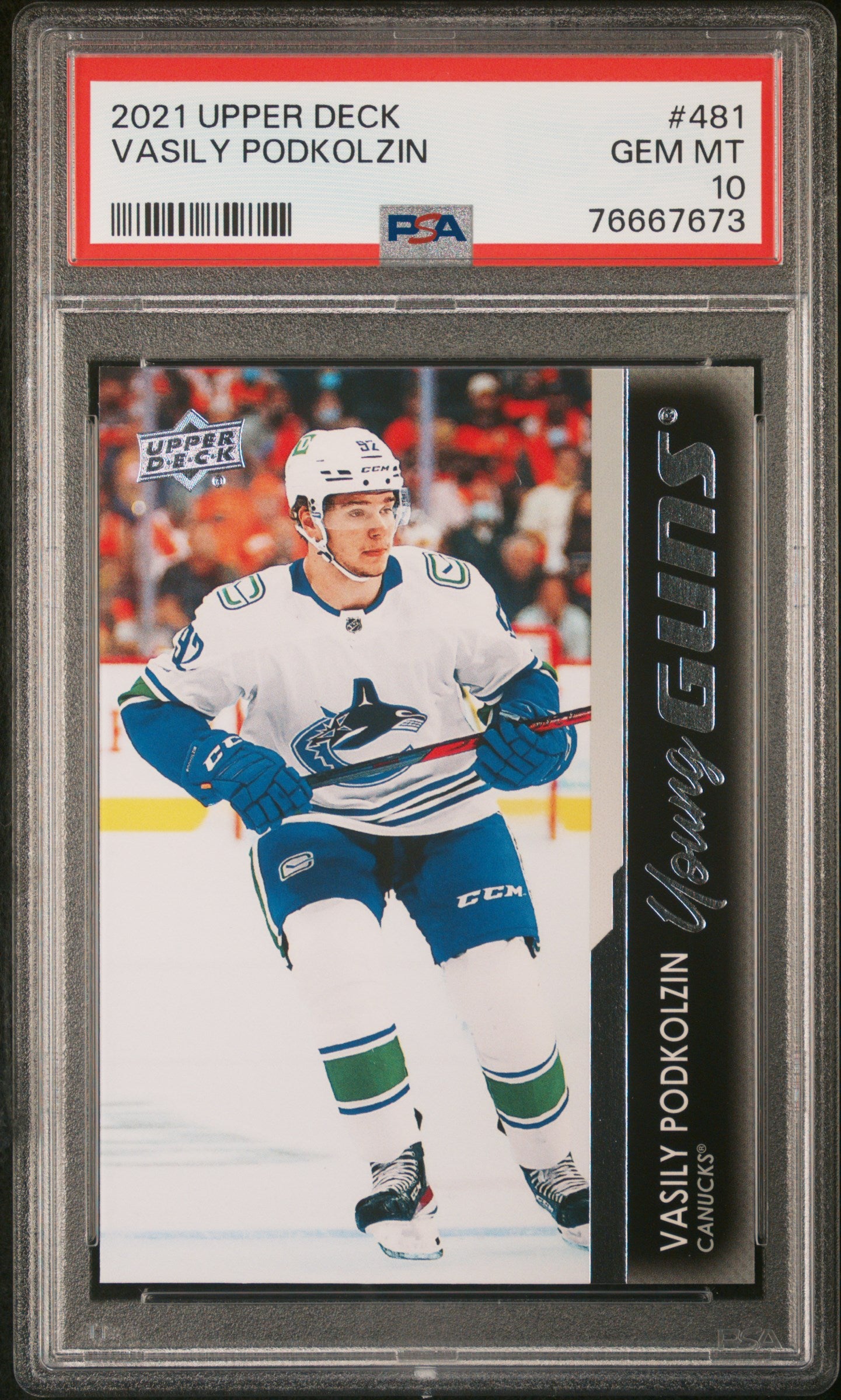 2021-22 Upper Deck Series 2 - #481 - Vasily Podkolzin Young Guns PSA 10