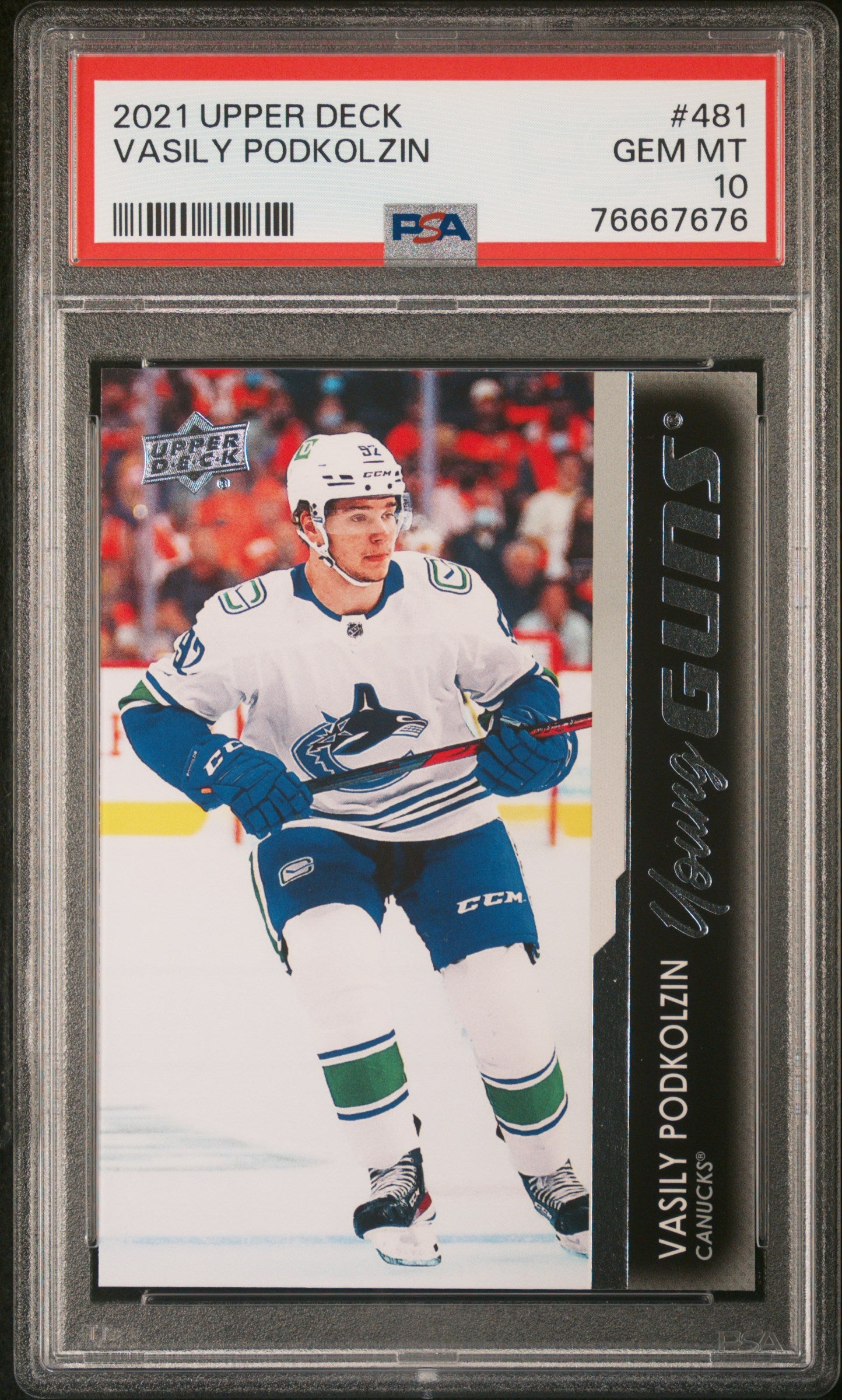 2021-22 Upper Deck Series 2 - #481 - Vasily Podkolzin Young Guns PSA 10