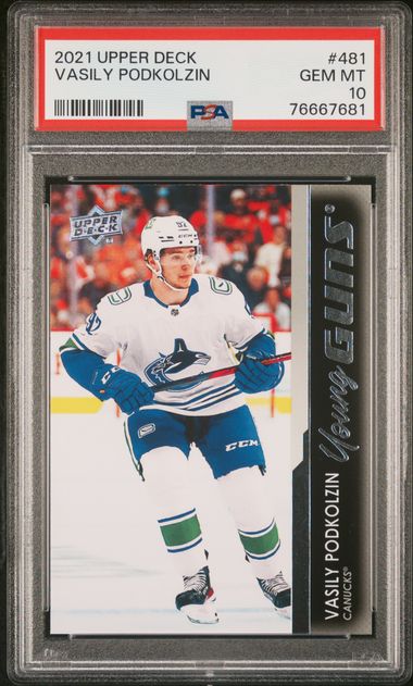 2021-22 Upper Deck Series 2 - #481 - Vasily Podkolzin Young Guns PSA 10