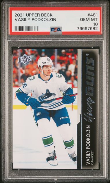 2021-22 Upper Deck Series 2 - #481 - Vasily Podkolzin Young Guns PSA 10