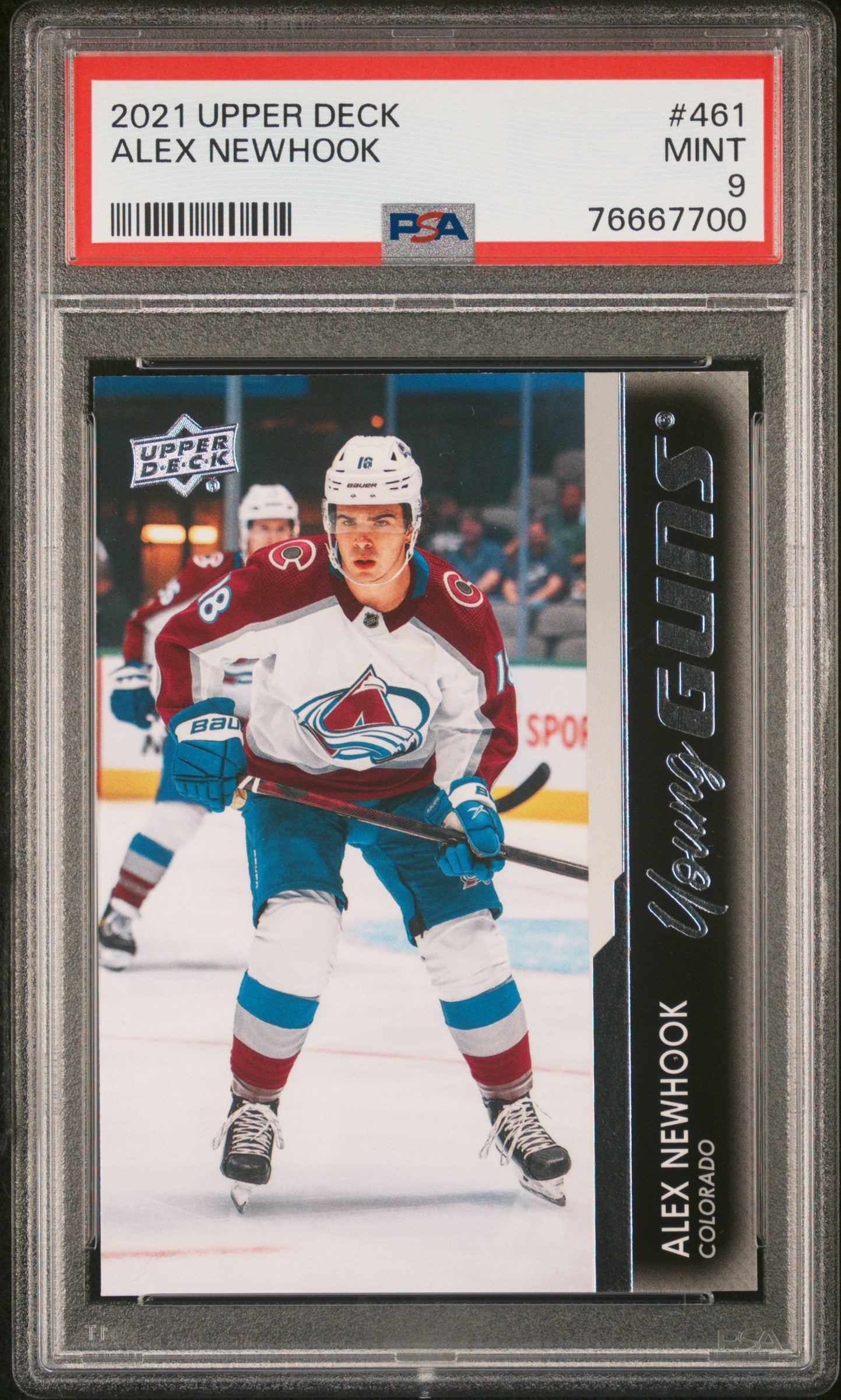 2021-22 Upper Deck Series 2 - #461 - Alex Newhook Young Guns PSA 9