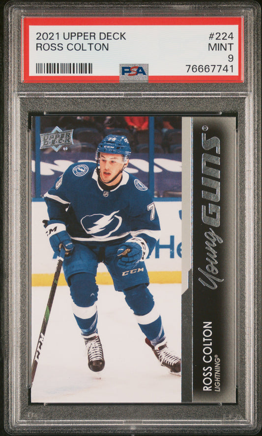 2021-22 Upper Deck Series 1 - #224 - Ross Colton Young Guns PSA 9