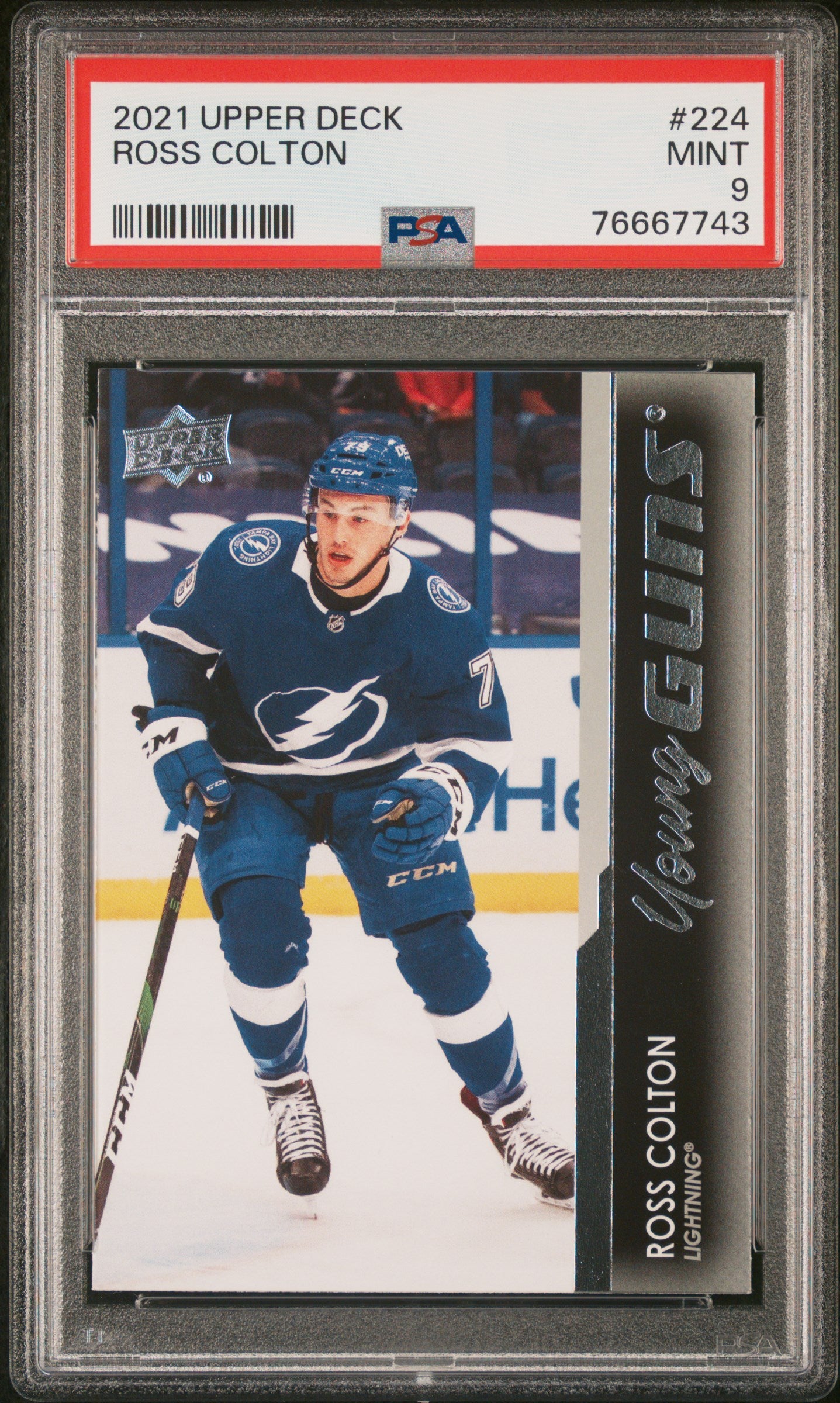 2021-22 Upper Deck Series 1 - #224 - Ross Colton Young Guns PSA 9