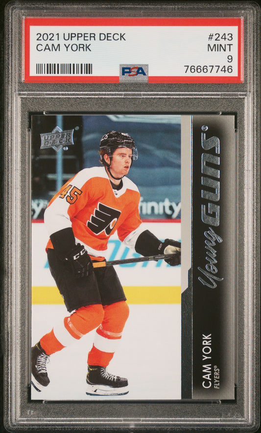 2021-22 Upper Deck Series 1 - #243 - Cam York Young Guns PSA 9