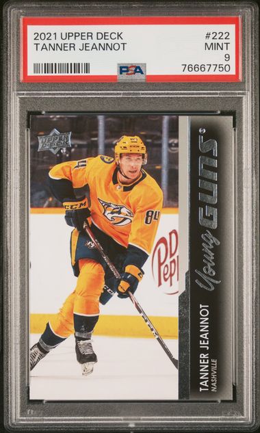 2021-22 Upper Deck Series 1 - #222 - Tanner Jeannot Young Guns PSA 9