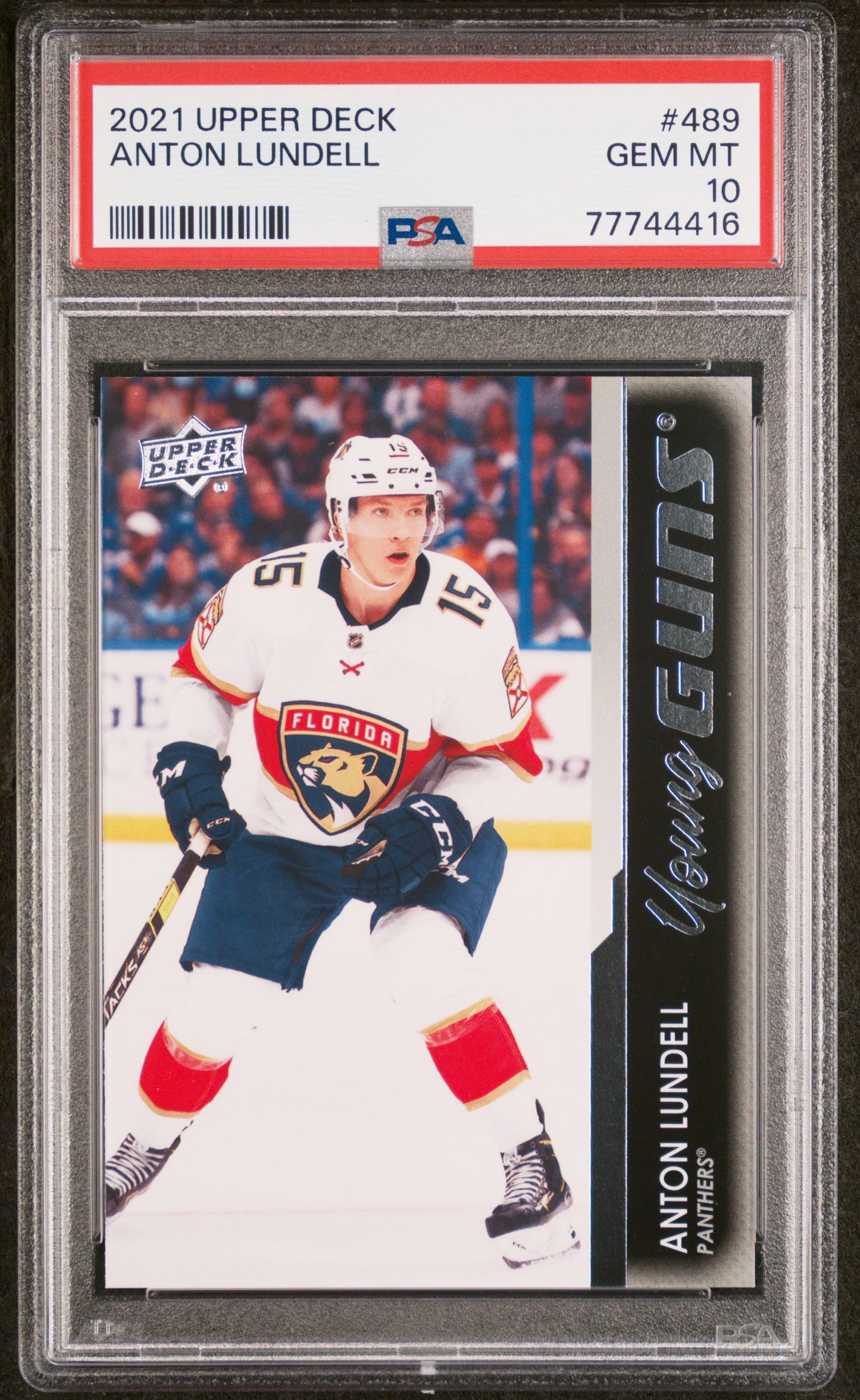 2021-22 Upper Deck Series 2 - #489 - Anton Lundell Young Guns PSA 10