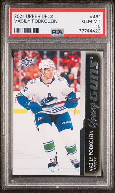 2021-22 Upper Deck Series 2 - #481 - Vasily Podkolzin Young Guns PSA 10