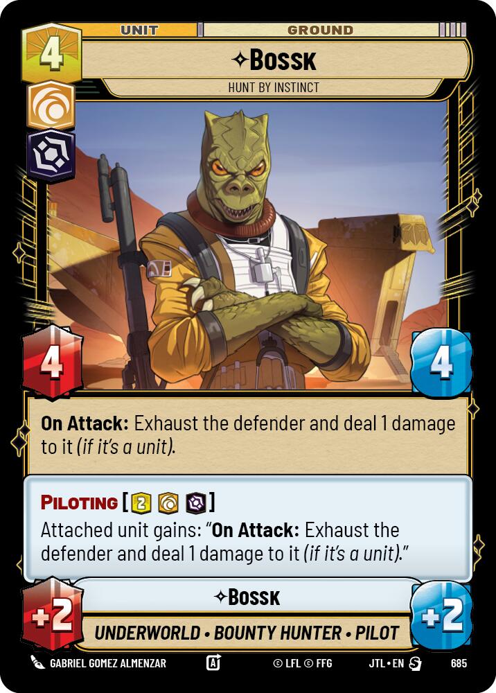 Star Wars: Unlimited: Bossk - Hunt By Instinct (Foil) card image