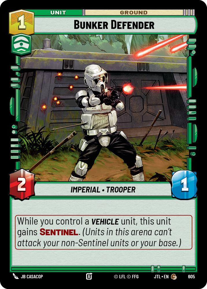 Star Wars: Unlimited: Bunker Defender (Foil) card image