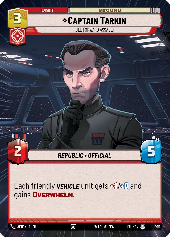 Star Wars: Unlimited: Captain Tarkin - Full Forward Assault (Hyperspace Foil) card image