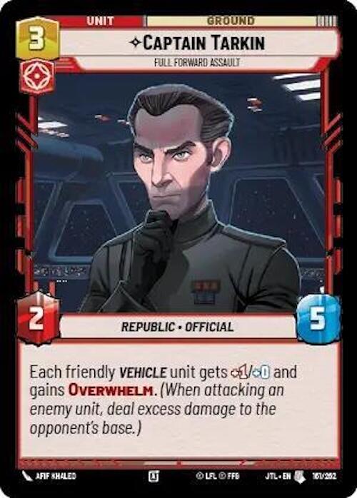 Star Wars: Unlimited: Captain Tarkin - Full Forward Assault card image