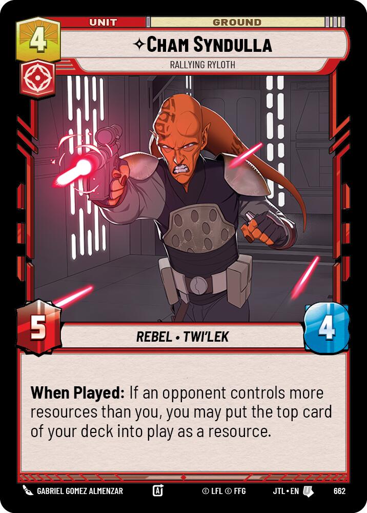 Star Wars: Unlimited: Cham Syndulla - Rallying Ryloth (Foil) card image