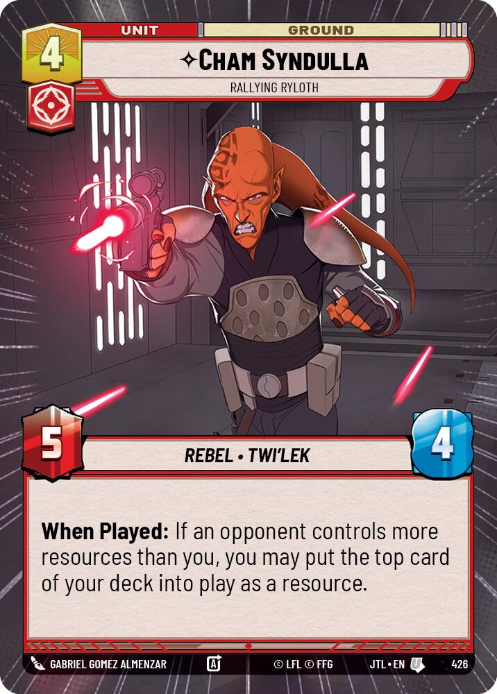 Star Wars: Unlimited: Cham Syndulla - Rallying Ryloth (Hyperspace) card image