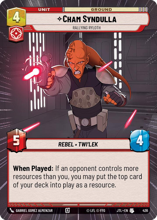 Star Wars: Unlimited: Cham Syndulla - Rallying Ryloth (Hyperspace) card image