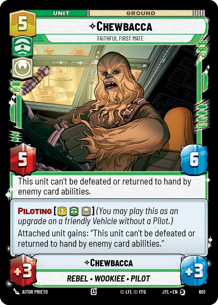 Star Wars: Unlimited: Chewbacca - Faithful First Mate (Foil) card image