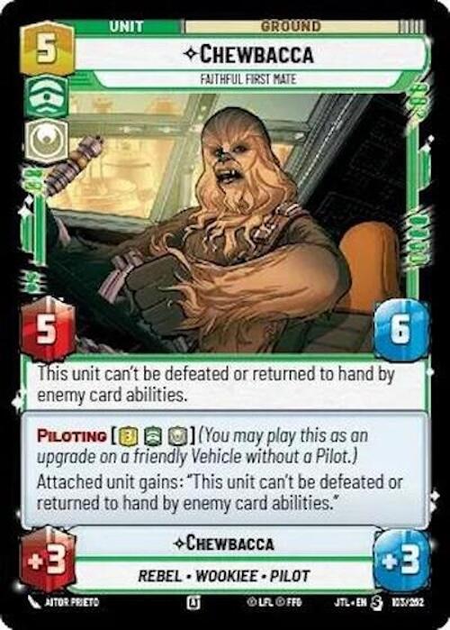 Star Wars: Unlimited: Chewbacca - Faithful First Mate card image