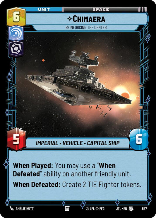 Star Wars: Unlimited: Chimaera - Reinforcing the Center (Foil) card image