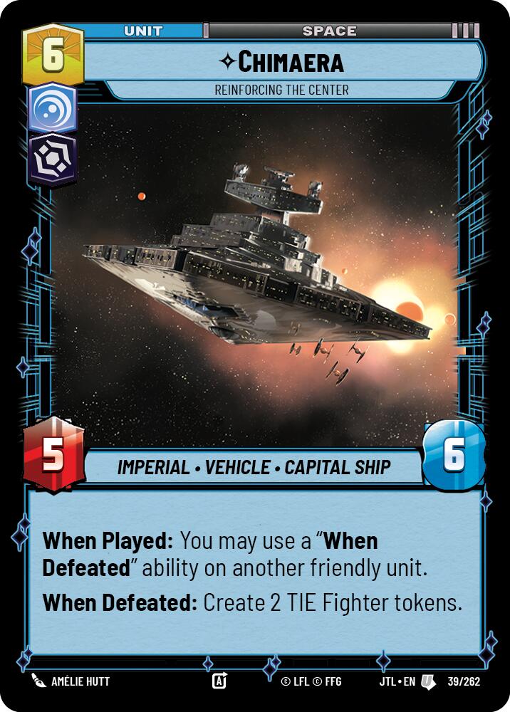 Star Wars: Unlimited: Chimaera - Reinforcing the Center card image