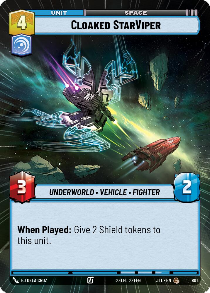 Star Wars: Unlimited: Cloaked StarViper (Hyperspace Foil) card image