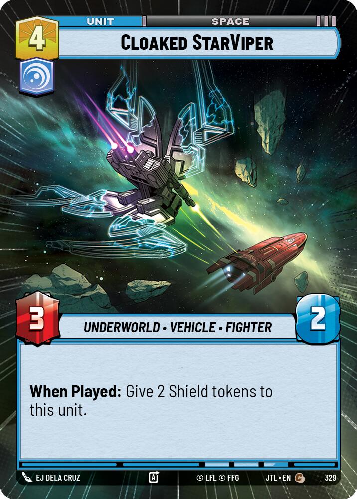 Star Wars: Unlimited: Cloaked StarViper (Hyperspace) card image