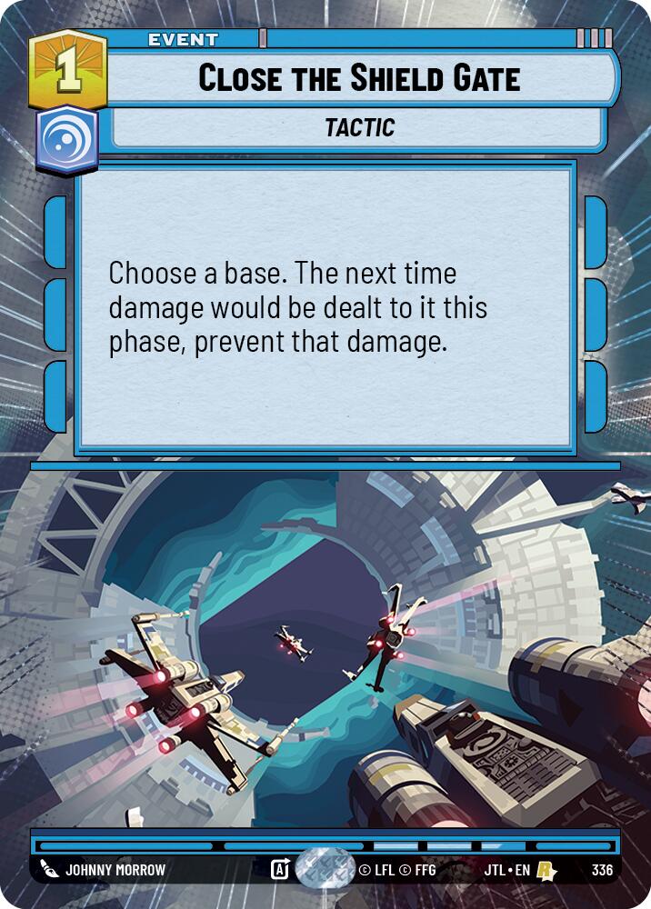 Star Wars: Unlimited: Close the Shield Gate (Hyperspace) card image