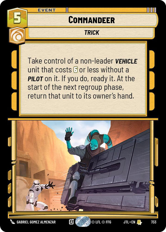 Star Wars: Unlimited: Commandeer (Foil) card image