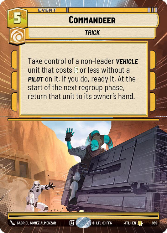 Star Wars: Unlimited: Commandeer (Hyperspace Foil) card image