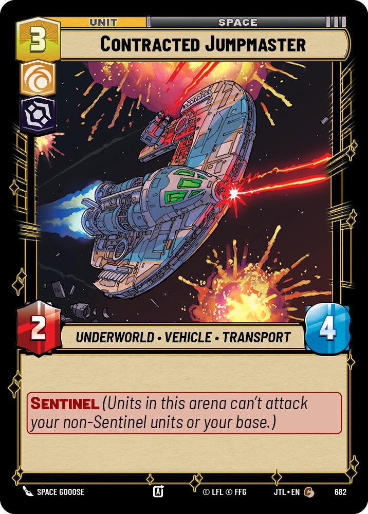 Star Wars: Unlimited: Contracted Jumpmaster (Foil) card image