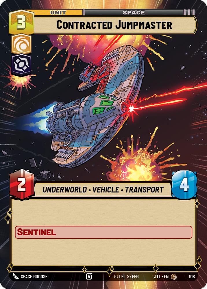 Star Wars: Unlimited: Contracted Jumpmaster (Hyperspace Foil) card image