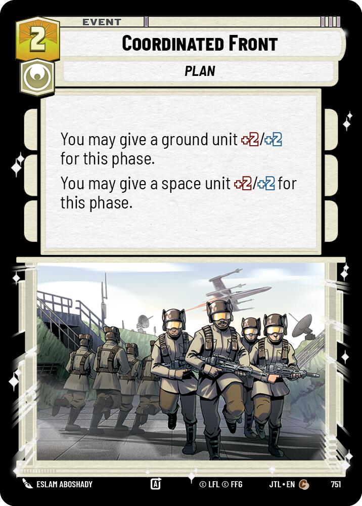 Star Wars: Unlimited: Coordinated Front (Foil) card image