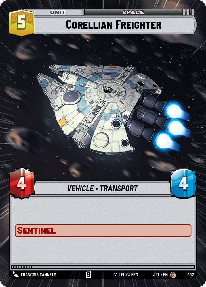 Star Wars: Unlimited: Corellian Freighter (Hyperspace Foil) card image