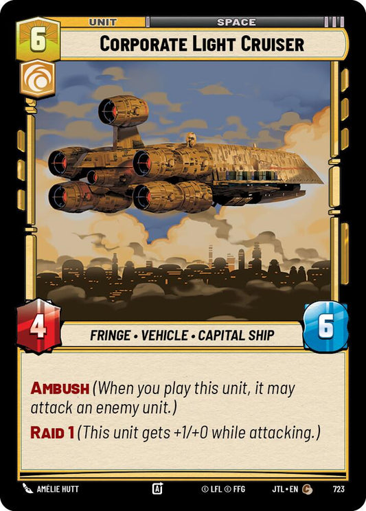 Star Wars: Unlimited: Corporate Light Cruiser (Foil) card image