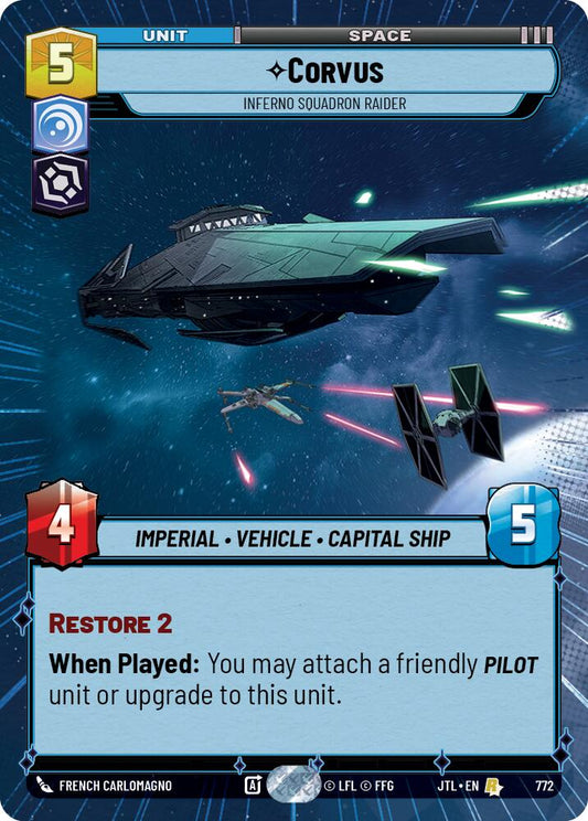 Star Wars: Unlimited: Corvus - Inferno Squadron Raider (Hyperspace Foil) card image