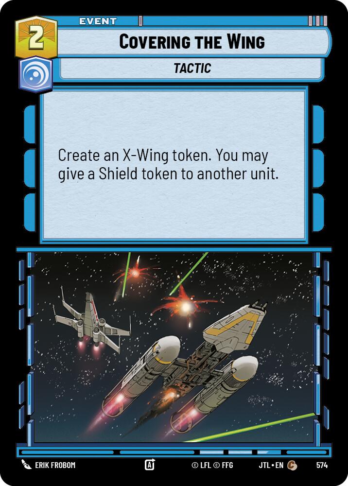 Star Wars: Unlimited: Covering the Wing (Foil) card image