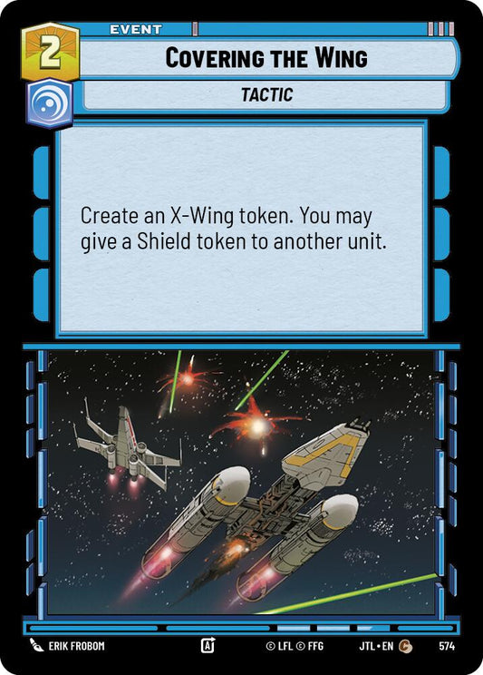 Star Wars: Unlimited: Covering the Wing (Foil) card image