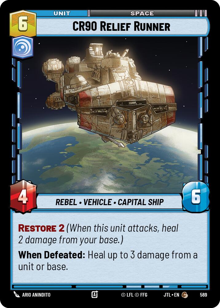 Star Wars: Unlimited: CR90 Relief Runner (Foil) card image