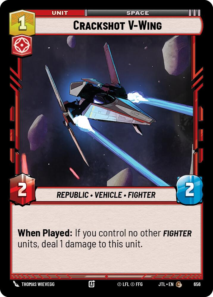 Star Wars: Unlimited: Crackshot V-Wing (Foil) card image