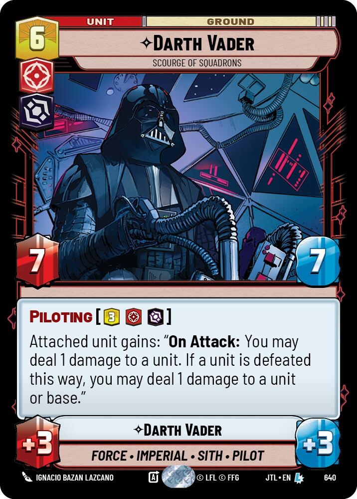 Star Wars: Unlimited: Darth Vader - Scourge of Squadrons (Foil) card image