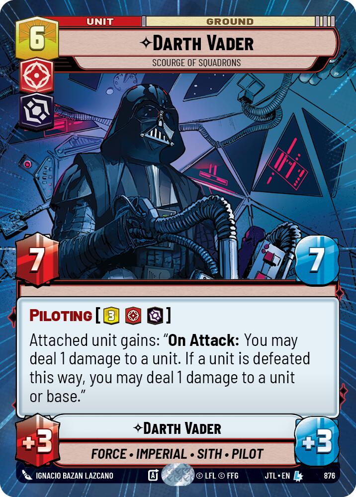 Star Wars: Unlimited: Darth Vader - Scourge of Squadrons (Hyperspace Foil) card image